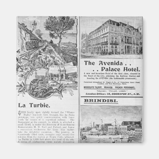 Advertisements for La Turbie Restaurant Magneet (Voorkant)