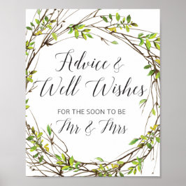 Advice and Well wenst de heer en mevrouw. Poster