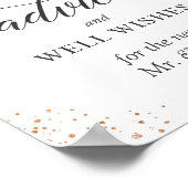 Advice and Well wil Sign Paarse Blush Floral Poster (Hoek)