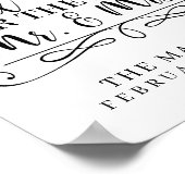 Advice and Well Wishes Wedding Poster/Sign Poster (Hoek)