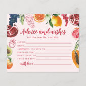 Advice and wishes Fruits Off the Market Bridal (Voorkant)