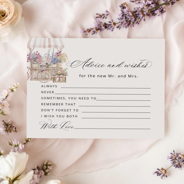 Advice and wishes Off the market Boho Bridal Card (Creator heeft geüpload)