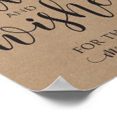 Advice and Wishes Wedding Decor Sign Poster (Hoek)