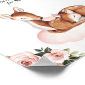 Advice Baby shower Oh Deer Poster (Hoek)