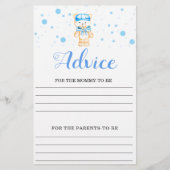 Advice Blue Boy Baby shower (Voorkant)