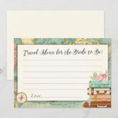 Advice card Bride Vrijgezellenfeest Game Miss aan  Advieskaart (Voorkant / Achterkant)