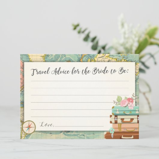 Advice card Bride Vrijgezellenfeest Game Miss aan  Advieskaart (Staand voorkant)