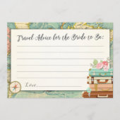 Advice card Bride Vrijgezellenfeest Game Miss aan  Advieskaart (Voorkant)