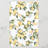 Advice Card Mom To Be Lemon Baby Shower (Achterkant)