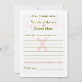 Advice Card-Sjabloon | partijgame Kaart (Voorkant)