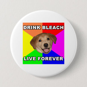 Advice Dog Ronde Button 7,6 Cm
