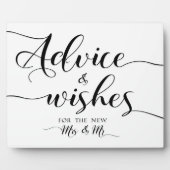 Advice en bruiloft fotoplaat (Voorkant)