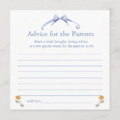 advice for the parents advieskaart (Voorkant)