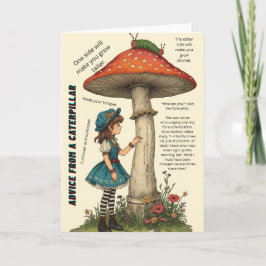 Advice from a Caterpillar Alice in Wonderland Card Kaart