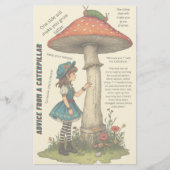 Advice from a Caterpillar Wonderland Stationery Briefpapier (Voorkant)