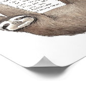 Advice from a sloth art poster (Hoek)
