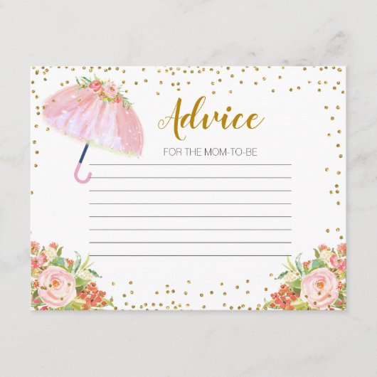 Advice Kaart April Showers brengen Mei Flowers mee (Voorkant)