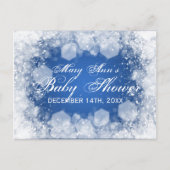 Advice Kaart Baby shower Night Sparkle Blue (Voorkant)