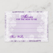 Advice Kaart Baby shower Night Sparkle Paars (Voorkant)