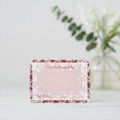 Advice Kaart Baby shower Winter Sparkle Red (Staand voorkant)