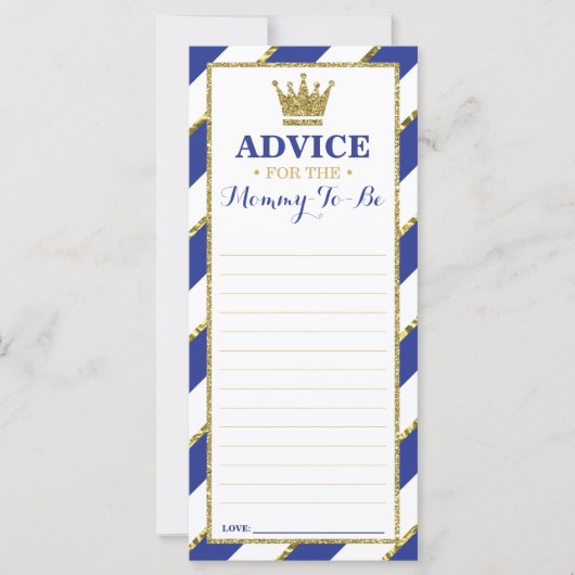 Advice Kaart for Ma-To-Be, Baby shower, 25 pack (Voorkant)