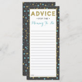 Advice Kaart for Ma-To-Be, Baby shower, 25 pack (Voorkant / Achterkant)