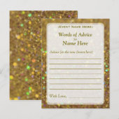 Advice Kaart | Glam Glitter (Voorkant / Achterkant)