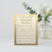 Advice Kaart | Gold Bokeh Lights (Staand voorkant)