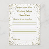 Advice Kaart | GoudConfetti (Voorkant)