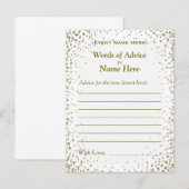 Advice Kaart | GoudConfetti (Voorkant / Achterkant)