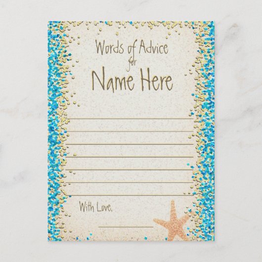 Advice Kaart | Ocean Confetti (Voorkant)