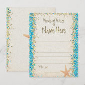 Advice Kaart | Ocean Confetti (Voorkant / Achterkant)