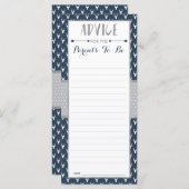 Advice-Kaart voor Baby shower van het bos van de t (Voorkant / Achterkant)