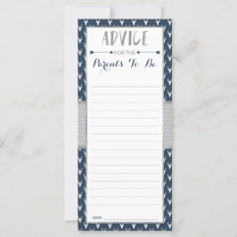 Advice-Kaart voor Baby shower van het bos van de t
