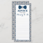 Advice Kaart voor het Baby shower van het kleine M (Voorkant / Achterkant)