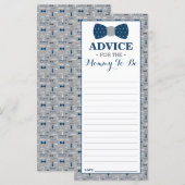 Advice Kaart voor het Baby shower van het kleine M (Voorkant / Achterkant)