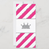 Advice Kaart voor Mam-Te-be, Baby shower Faux Silv (Achterkant)