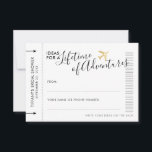 Advice Kaart Vrijgezellenfeest Datum nachtreisidee<br><div class="desc">Black and Gold Advice Kaarten for a Destination Wedding or Travel Theme Vrijgezellenfeest Gedrukt op mini "boarding pass" vliegtuigkaartjes, zodat gasten reisadvies en vakantiereisideeën kunnen schrijven of ideeën voor een date night - of beide. Dankzij het flexibele ontwerp kunt u bepalen hoe u het adviesspel van de bruidspartij wilt laten...</div>