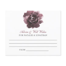 Advice Kaart Wedding Herfst Floral Wine Rust Elega