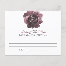 Advice Kaart Wedding Herfst Floral Wine Rust Elega