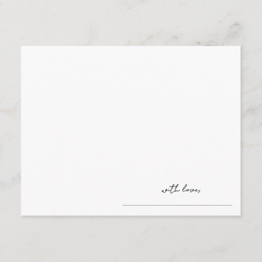 Advice Wishes Black Bow Informatiekaartje (Achterkant)