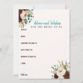 Advice & Wishes Bridal shower Western Boho (Voorkant)