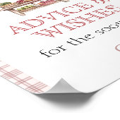 Advice Wishes Pink Country market Bridal Shower Poster (Hoek)