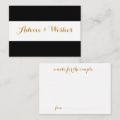 Advice & wishes Weddenschappen Advieskaart (Voorkant / Achterkant)