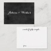 Advice & wishes Weddenschappen | Chalkboard Advieskaart (Voorkant / Achterkant)