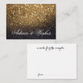 Advice & Wishes Weddenschappen - Gold Lit Nite Advieskaart (Voorkant / Achterkant)