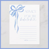 Advies aan het Bride Blue Bow Vrijgezellenfeest sp Briefkaart