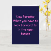 ADVIES AAN NIEUWE OUDERS-BABY GEFELICITEERD KAART (Gele Bloem)