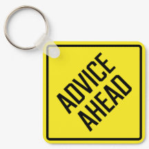 Advies Ahead Metal Square Sleutelhanger