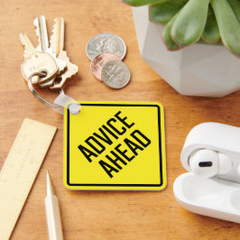 Advies Ahead Metal Square Sleutelhanger